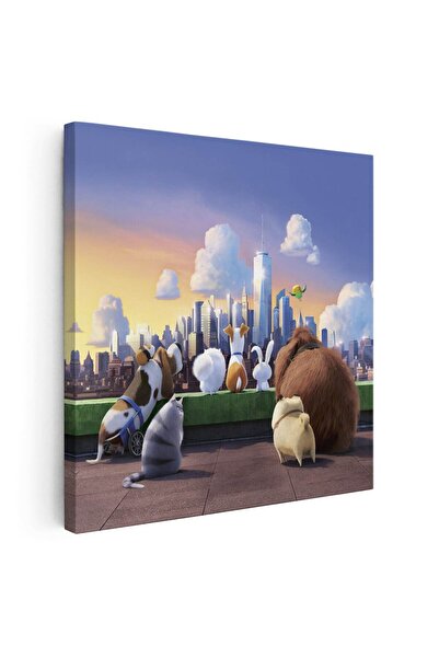 Tablou Canvas Tablou Singuri acasa desene animate, cod 4872