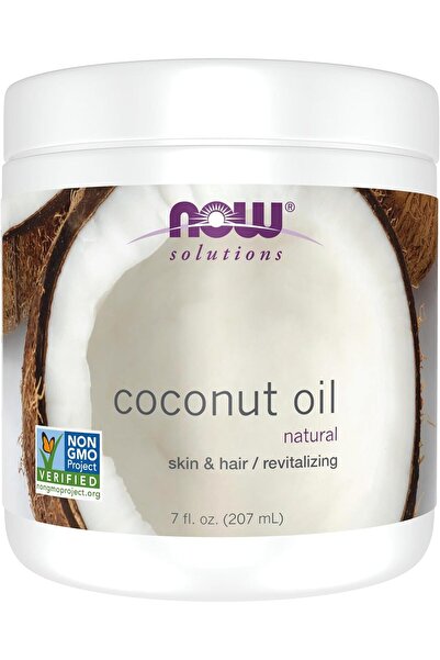 Now زيت جوز الهند الطبيعي من فودز سوليوشنز، 7 أونصة سائلة