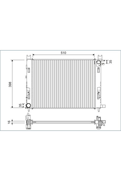 VALEO Radiator, replacement filter set, Renault CLIO IV (BH_)