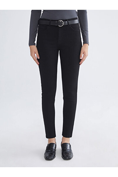 LC Waikiki Δημιουργήστε το στυλ σας από το UZG Store |   Γυναικείο τζιν παντελόνι Mercury Skinny Fit με ζώνη στη μέση