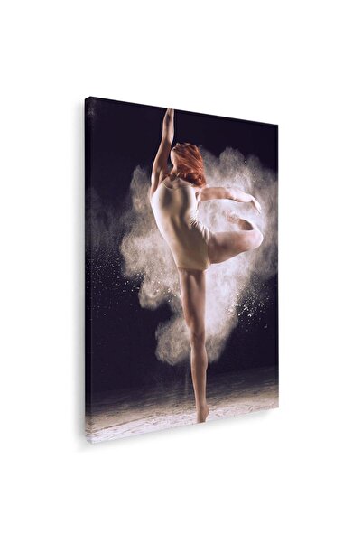 Tablou Canvas Tablou dansatoare, nor de praf alb, cod 2036