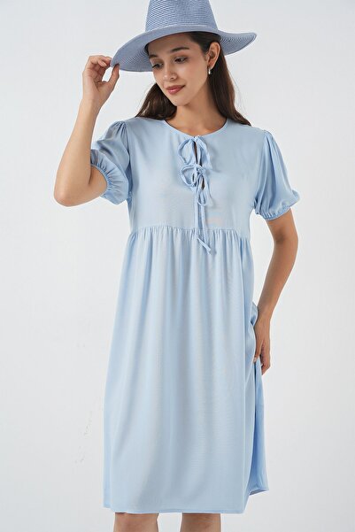 Hiccup Bdart Bow Tie Midi Dress