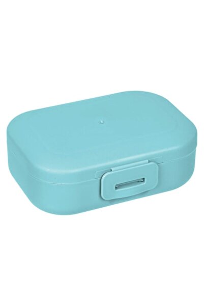 SHOPIENS Plastic Soap Case with Clip 11x8x3.5 cm - Marine Green