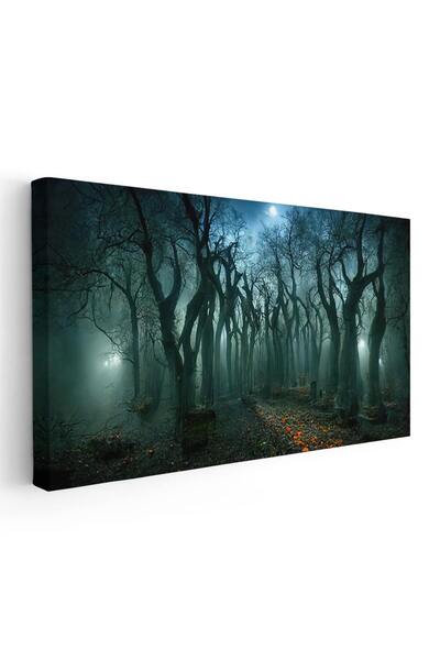 Tablou Canvas Tablou peisaj padure noaptea, cod 1835