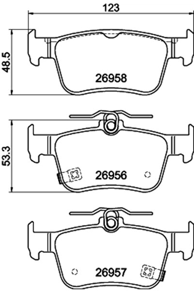 TEXTAR Комплект спирачни накладки дискови спирачки Honda Civic XI