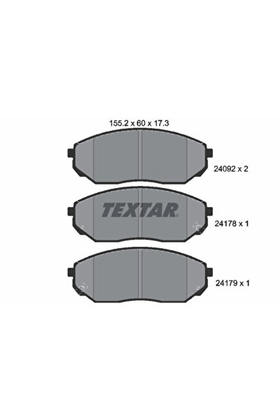 Krieger Комплект спирачни накладки Jinbei S50 Kia Sorento 1 дискови спирачки