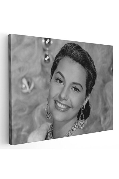 Tablou Canvas Tablou Cyd Charisse actrita alb negru, cod 1549