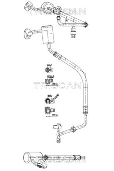 TRISCAN Conducta Presiune Variabila Aer Conditionat Spate Ford Ecosport