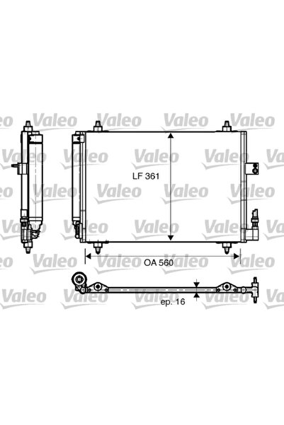 VALEO Condensator Climatizare Citroen C5 2/C6 Peugeot 407