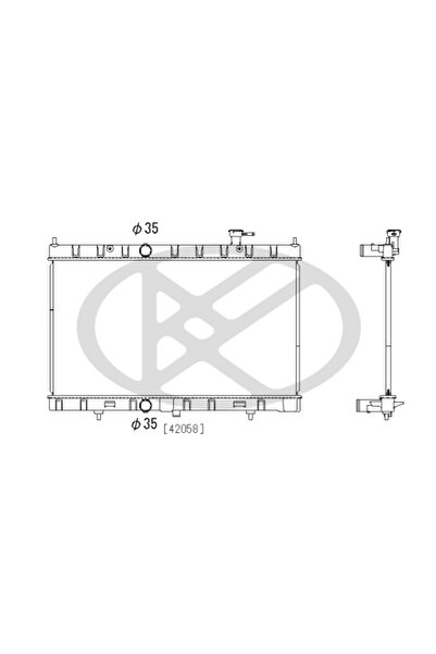 Koyorad Radiator, replacement filter set, Nissan X-TRAIL III (T32_, T32R, T32RR)