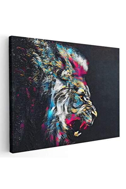 Tablou Canvas Tablou pictura portret leu racnind, cod 5270