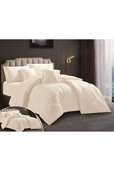 SNOOZYL Double bedspread made of soft velvet and fur with a hotel design for a luxurious hotel experience