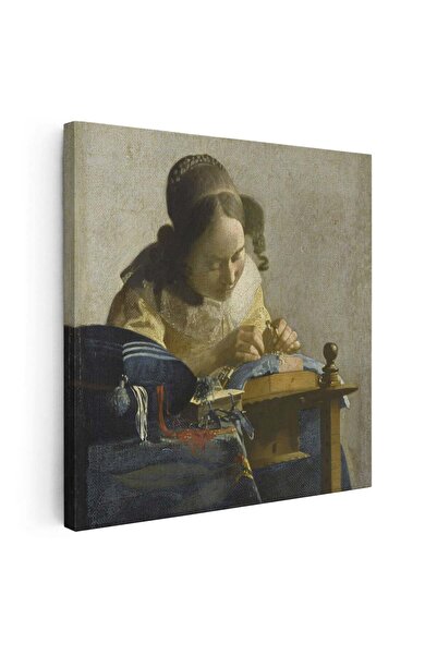 Tablou Canvas Tablou pictura Dantelareasa de Johannes Vermeer, cod 2041