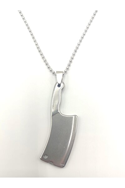 DÜKKAN DESİGN قلادة من الفولاذ المقاوم للصدأ على شكل سلسلة طعام