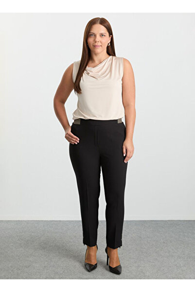 Selen Normal Bel Normal Siyah Kadın Pantolon 25KSL5457