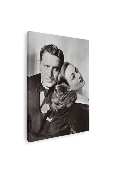 Tablou Canvas Tablou Spencer Tracy si Joan Crawford, actori, alb, negru, cod ...