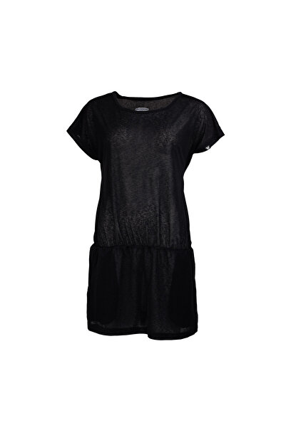 NORTHFINDER Women's long t-shirt melange style DASWA black