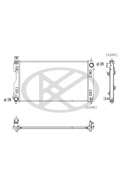 Koyorad Radiator, replacement filter set, Subaru IMPREZA Hatchback (GT_)