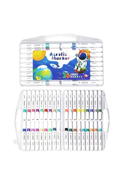 OEM Set 36 markere acrilice, vopsea permanentă pentru pictura pe lemn, piatră...