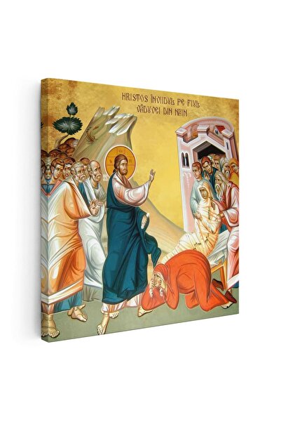 Tablou Canvas Icoana Hristos inviind pe fiul vaduvei din Nain, cod 5579