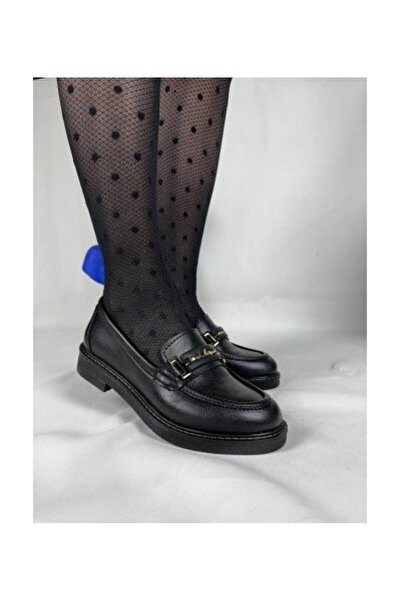 Zerenyus Flex Black Buckle Daily Orthopedic Women's Ballerinas