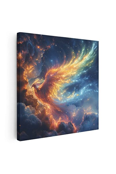 Tablou Canvas Pasarea Phoenix printre nori, cod 5524
