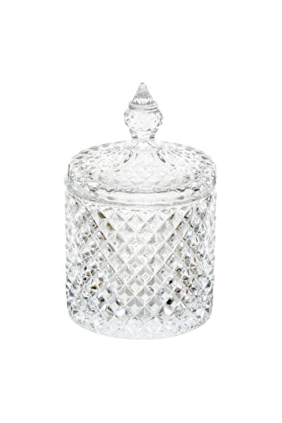 SHOPIENS Candy Jar Diamond, Transparent, 0.29L, 8.5x13.5cm, Glass (MYONNA)