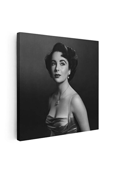 Tablou Canvas Tablou Elizabeth Taylor, actrita, alb, negru, cod 1514