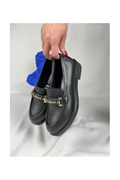 Zerenyus Flex Black Buckle Daily Orthopedic Women's Ballerinas