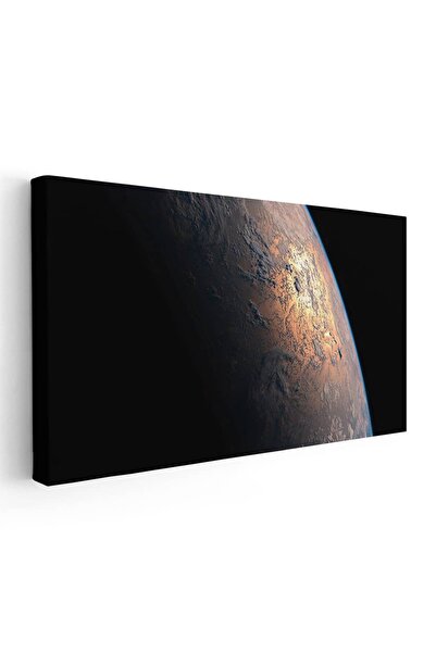 Tablou Canvas Pamantul vazut din spatiu cu rasarit, cod 5314