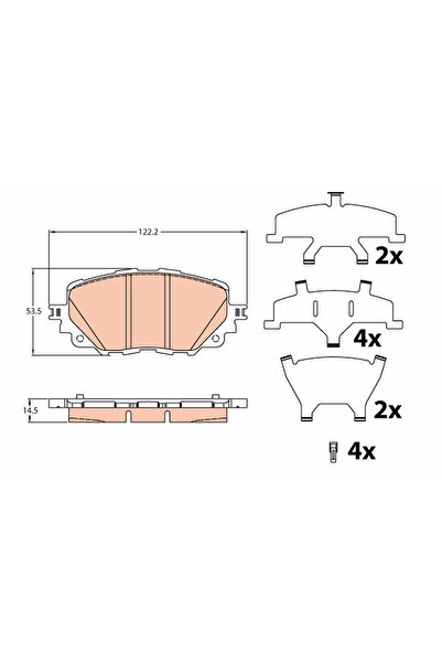 TRW Set Placute Frana Frana Disc Mazda Mx-5 4/Mx-5 Rf Targa