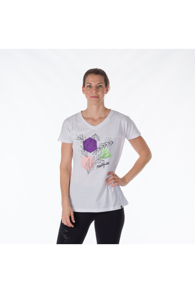 NORTHFINDER Tricou damă lejer MAYME alb