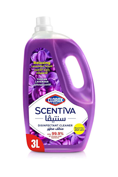 Clorox Scentiva Disinfectant Floor Cleaner, Tuscan Lavender, 3L