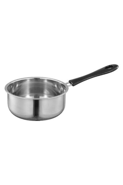 OEM Ergonomic Handle Pot, Stainless Steel, Silver/Black, 16cm Diameter, 1L