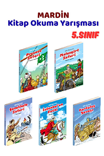 Yağmur Çocuk Mardin Kitap Okuma Yarışması 5.Sınıf Kitapları, 5 Kitap Set, 5.S...