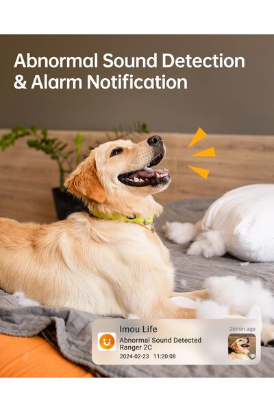 Imou Ranger 2C 1080P Indoor 360° Wi-Fi Security Camera with AI Human Detection, Motion Tracking, Tw