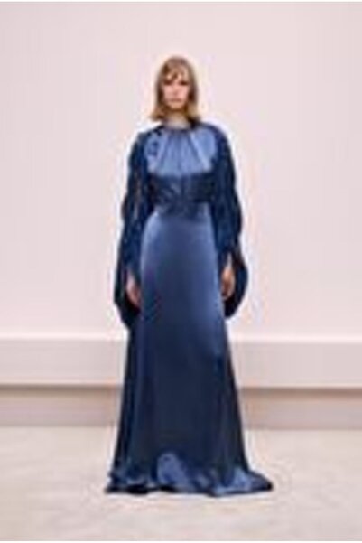 BAQA Kolu Bağlamalı Uzun Elbise