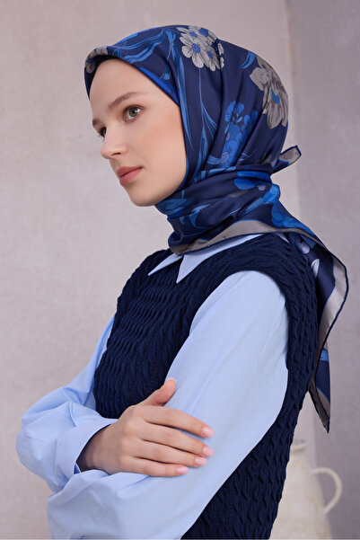 Belli Eșarfă din twill de mătase cu model de flori 4219D01 60