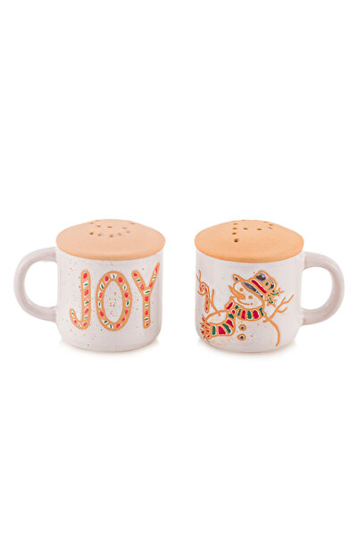 LC Waikiki Salt and Pepper Shakers with Ceramic Mug Figures