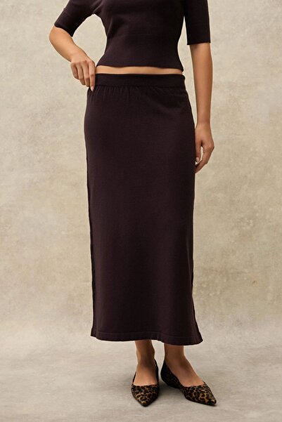 Hiccup Мека плетена пола с дължина до коляното