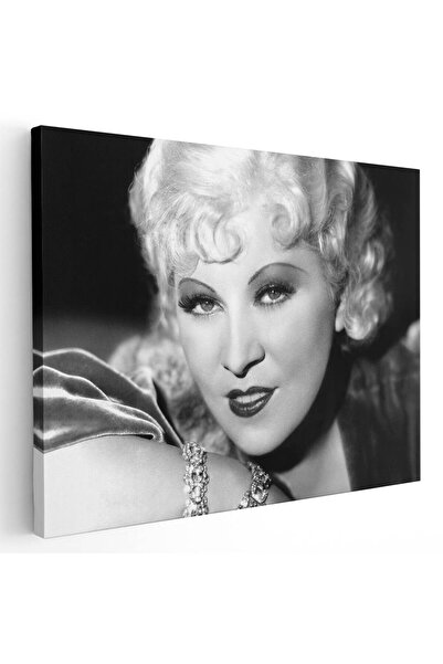 Tablou Canvas Tablou Mae West, actrita, alb, negru, cod 1922