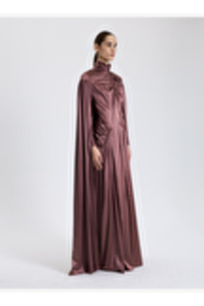 BAQA Pelerin Görünümlü Kollu Elbise