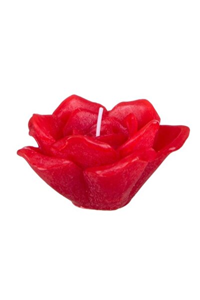 DavidaHome Lumanare decorativa parfumata, in forma de petale de trandafir, rosie