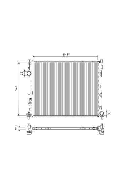 VALEO Radiator, replacement filter set, Mercedes GLS (X167)