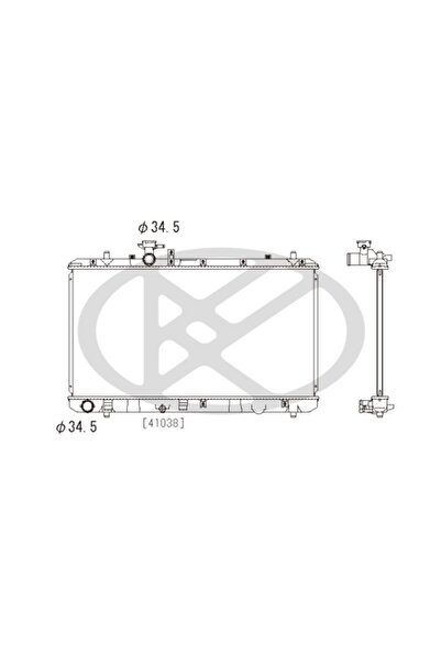 Koyorad Radiator, replacement filter set, Suzuki SX4 (EY, GY)
