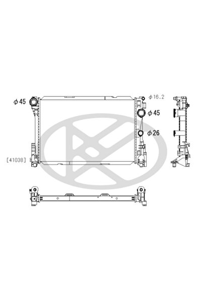 Koyorad Radiator, replacement filter set, Mercedes SLK (R172)