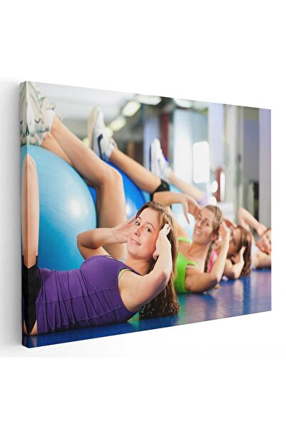 Tablou Canvas Tablou femei antrenament sala de fitness, cod 3278