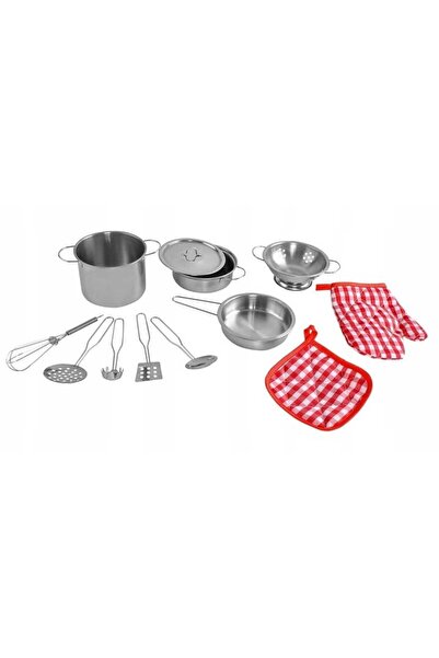 Selgot Set de bucătărie pentru copii, 13 piese, metal, 20 x 21 x 7,5 cm