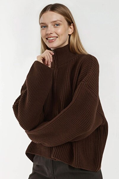 Hiccup Ζακέτα πλεκτή με φερμουάρ, άνετη εφαρμογή