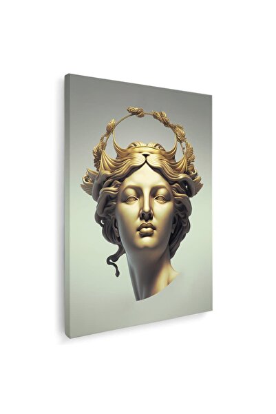 Tablou Canvas Tablou cap statuie zeita mitologia greaca auriu, cod 1749